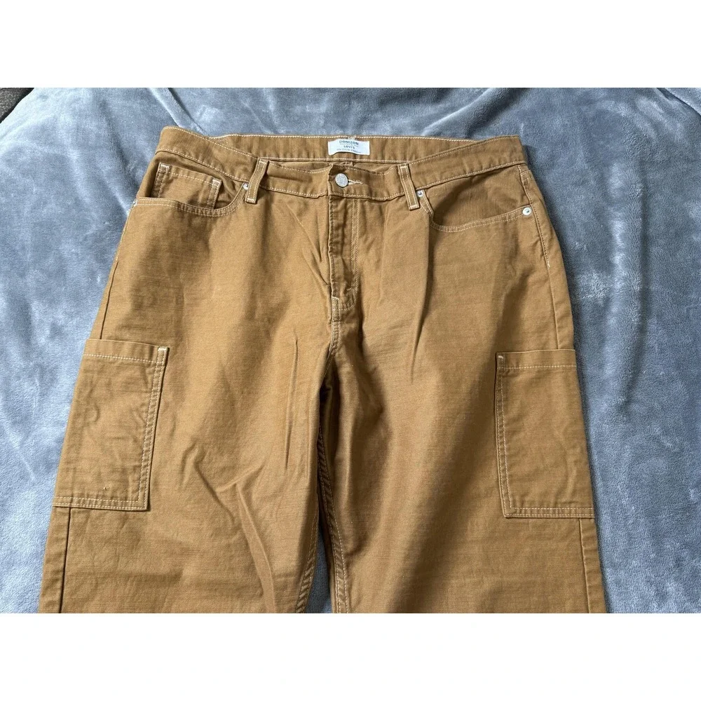 Denizen from Levi's Pants‎ Mens 38 Brown 90s Loose Straight Utility Carpenter